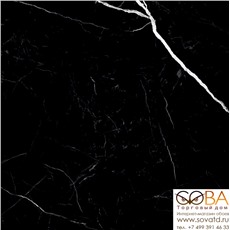 Керамогранит Nero Marquina  черный 60x60 полированный купить по лучшей цене в интернет магазине стильных обоев Сова ТД. Доставка по Москве, МО и всей России
