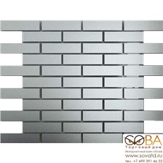 Мозаика  зеркальная Серебро матовое См8025 ДСТ 80 х 25/300 x 300 мм (10шт) - 0,9 купить по лучшей цене в интернет магазине стильных обоев Сова ТД. Доставка по Москве, МО и всей России