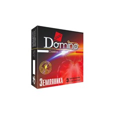 Ароматизированные презервативы DOMINO Земляника, 3 шт.