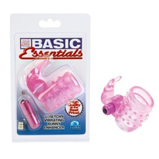 Вибронасадка Basic Essentials Stretchy Bunny Enhancer 1739-04CDSE