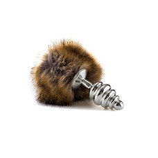 Анальная пробка Extra Feel Bunny Tail Buttplug Silver SH-OU147SIL