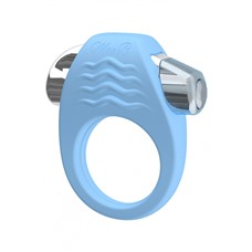 Эрекционное кольцо с вибрацией STYLISH SOFT TOUCH C-RING BLUE 11474LV