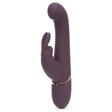 Фиолетовый вибратор Come to Bed Rechargeable Slimline G-Spot Rabbit Vibrator - 22,2 см.