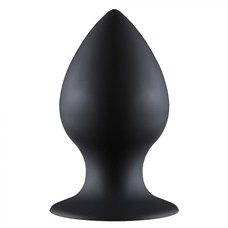 Чёрная анальная пробка Thick Anal Plug XL - 13 см.