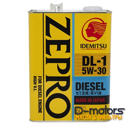 Моторное масло Idemitsu Zepro Diesel DL-1 5W-30 (4л.)