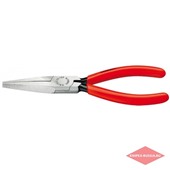 Длинногубцы 140 мм, плоские губки, KNIPEX, KN-3011140