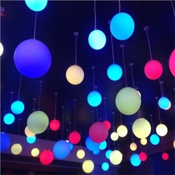 Подвесной светящийся шар «Хот» RGB 20-120см