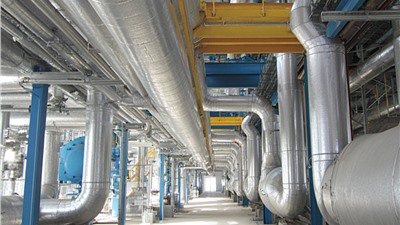 Утепление высокотемпературных трубопроводов для подачи пара