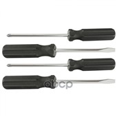 Набор отверток 4 шт, SL5 x 100,6 x 100, PH1 x 100, 2 x 100, углеродистая сталь, пластиковая рукоятка Sparta Sparta арт. '13220'