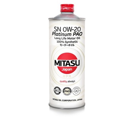 Моторное масло Mitasu Platinum PAO Plus SN 0W-20 100% Synthetic (1л.)