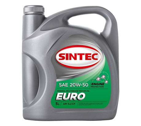 Моторное масло Sintec Euro 20W-50 SJ/CF (5л.)